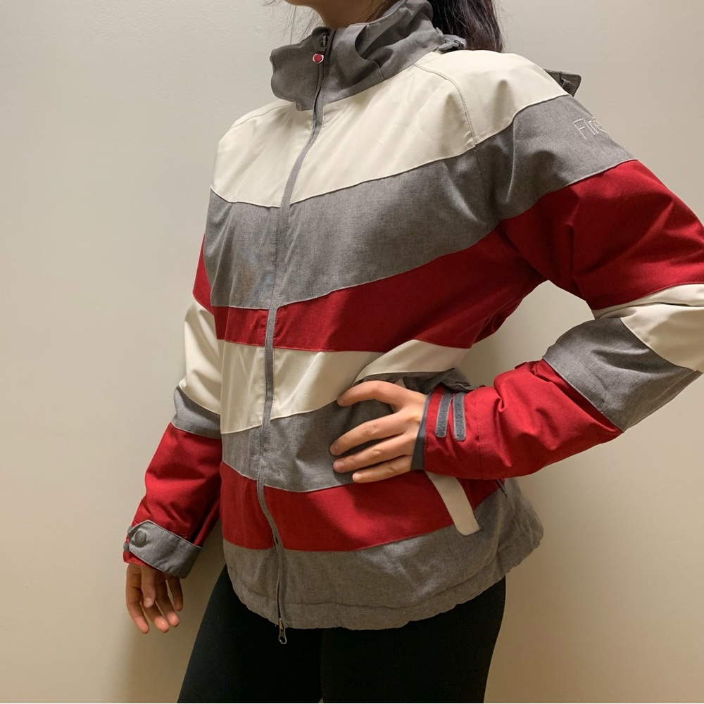 Women's Colorblock Hooded Winter Jacket